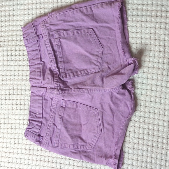 Place distressed purple cotton shorts size 10 - Picture 2 of 6